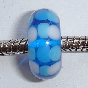Dotted transparent turquoise