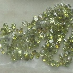 Cubic zirconia Ø 2 mm peridot ROUND