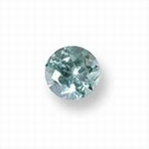 Cubic zirconia Ø 2 mm aquamarine