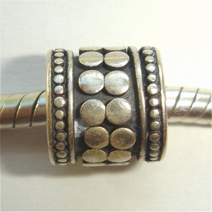 Sterling silver tube with little rounds