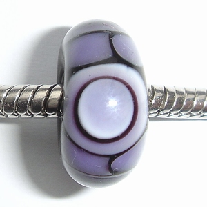 Dark purple with black-purple circles