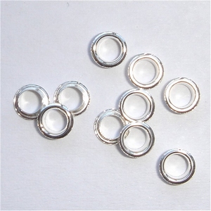 Sterling silver cores 3 x 2.7 mm
