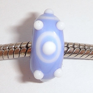 Light blue with light blue-white circles and white dots