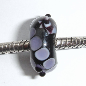 Black with purple spots