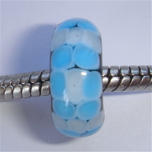 Turquoise with white mosaic