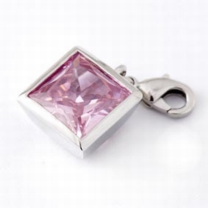 Pink zirconia square