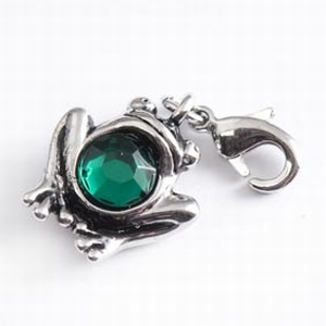 Frog with green zirconia