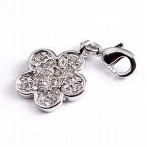 Flower with white zirconia's