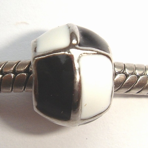 Enamel white-black