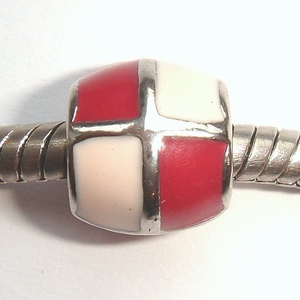 Enamel pink-red