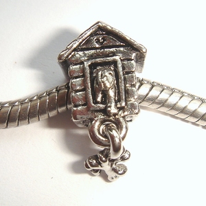 Pendant doghouse with bones