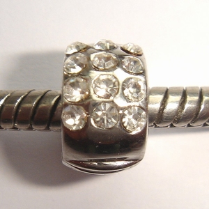 Clip with white zirconia's