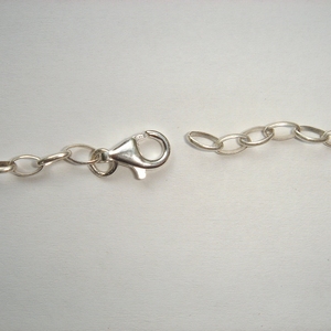 Zilveren anker ketting 3,3 x 6 mm, karabijnsluiting