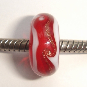 Transparent red with lines and turnings