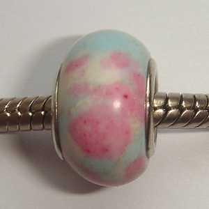 Stone pink with light blue