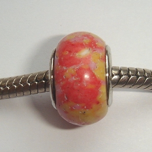 Stone pink-red with yellow