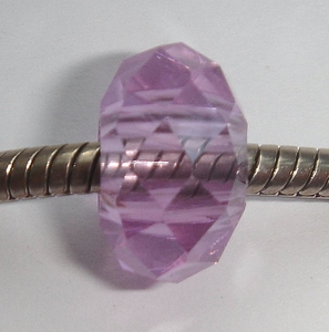 Facceted glass lilac