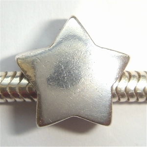 Zilveren kraal ster