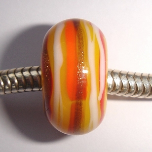 White, goldstone, yellow, orange striped