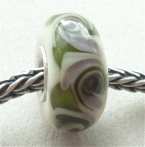 Ivory, green and purple with turnings 1
