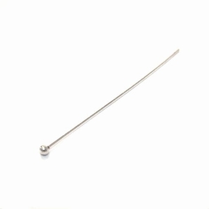 Zilveren headpins met bol, 7 cm-Ø 1 mm