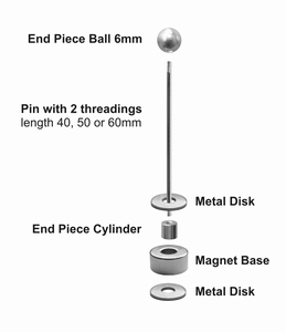 Magneet kit met 60 mm pin