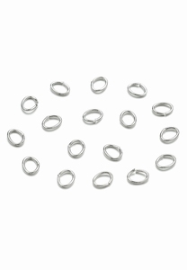 Little rings 5 mm, nickel, 1 mm thick, 50 pcs