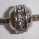 Round with blue zirconia's, birthstones of march 