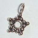 Sterling silver pendan/spacer star 