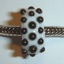 White with black dots 