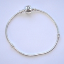 925 Silver bracelet, diameter 3 mm, length 20 cm 