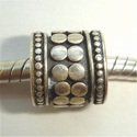 Sterling silver tube with little rounds 