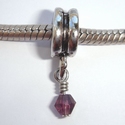 Pendant with little purple zirconia 