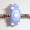 Light blue with light blue-white circles and white dots 