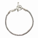 Sterling silver bracelet with screw system antique 19 cm 