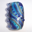 Focal in blauw en goud 