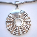 Sterling silver pendant shell 