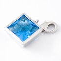 Blue zirconia square 