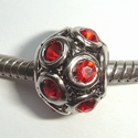 Disco ball with red zirconia's, july 