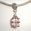 Transparent with red and white dots 