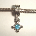 Pendant blue zirconis 