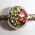 Round with zirconia leaves and flowers 