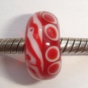Red with twister and white-red spots 