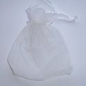 Organza bag white 