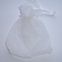 Organza cadeauzakje wit 