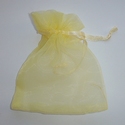 Organza bag yellow 