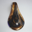 Glashanger in goud en donkerblauw 