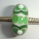 Green-white scales and green spots on white 