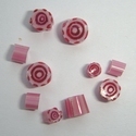 Murrini in pink and rubino oro 