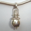 Sterling silver pendant perfume bottle 